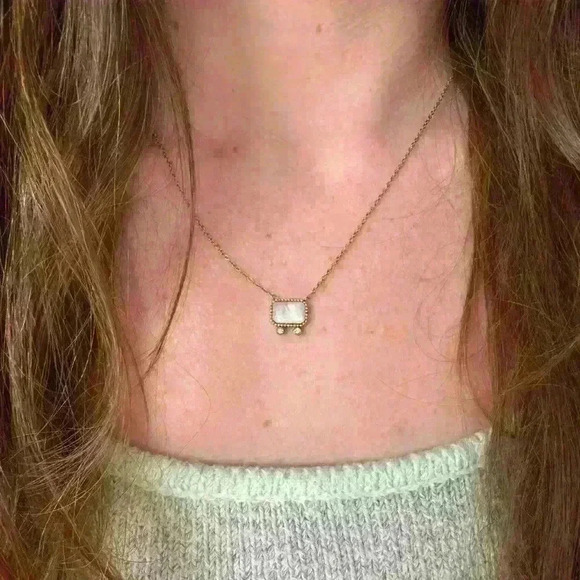 ATELIER EMMA &‎ CHLOÉ designed in Paris Chain Necklace Thesis Moon Stone - Picture 5 of 5